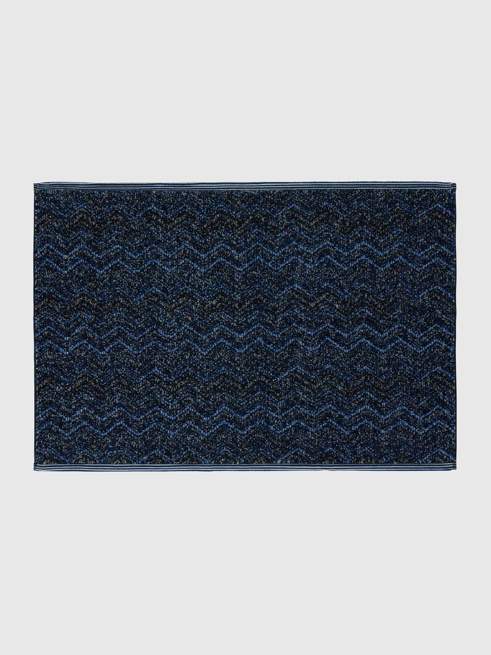 Missoni Tappetino da bagno Azul 60x90 cm in cotone chevron Negozio online di fabbrica