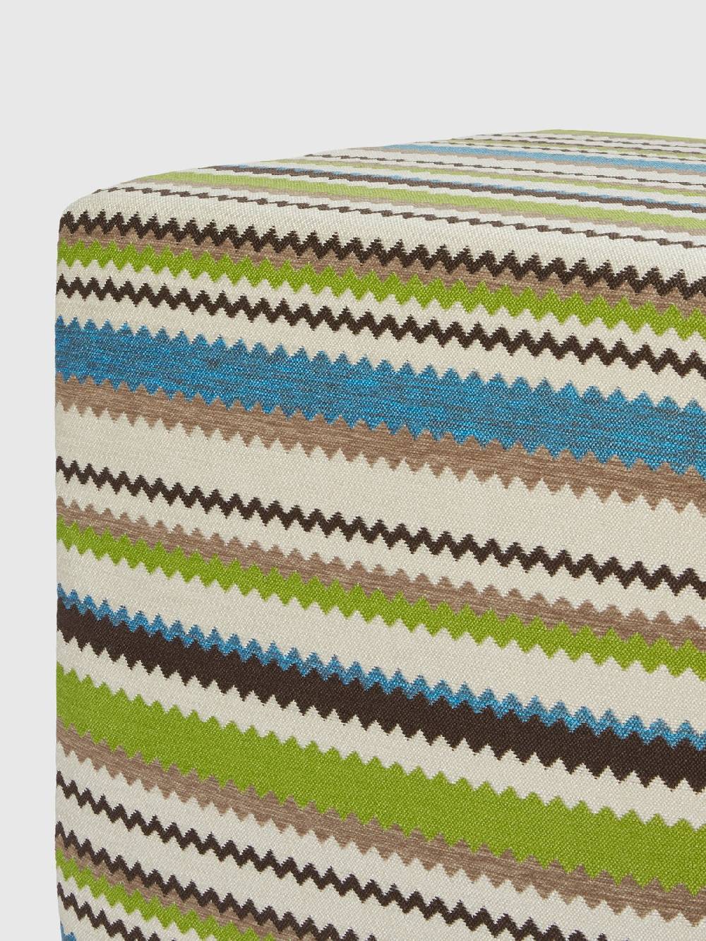 Missoni Pouf da esterno cubico Cancun chevron 40x40x40 cm Vendite stagionali