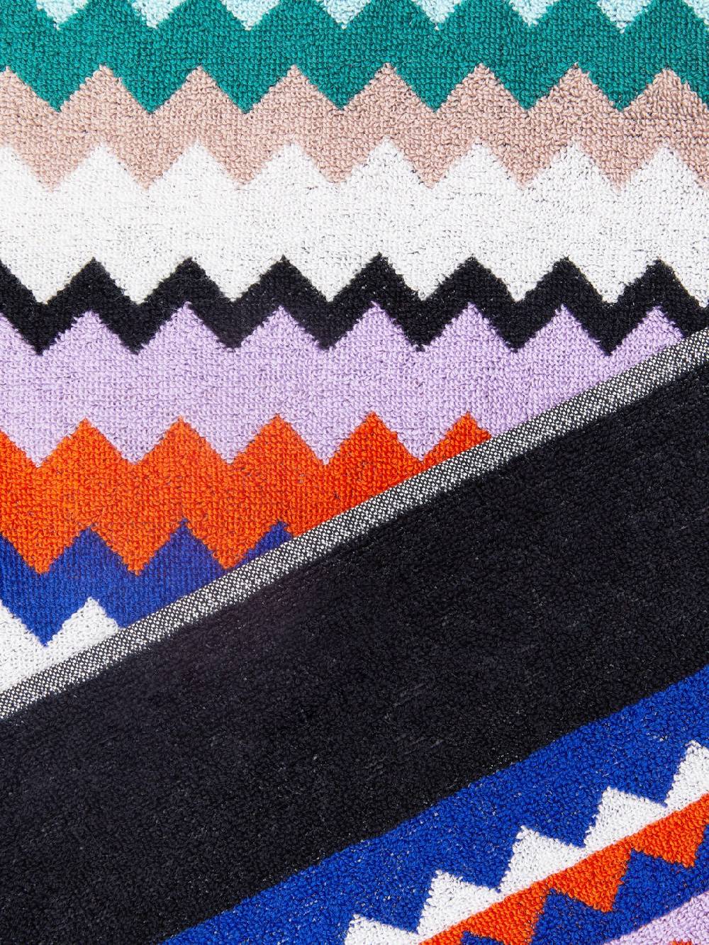 Missoni Telo mare 100x180 cm Riverbero in spugna di cotone zig zag Offerta natalizia