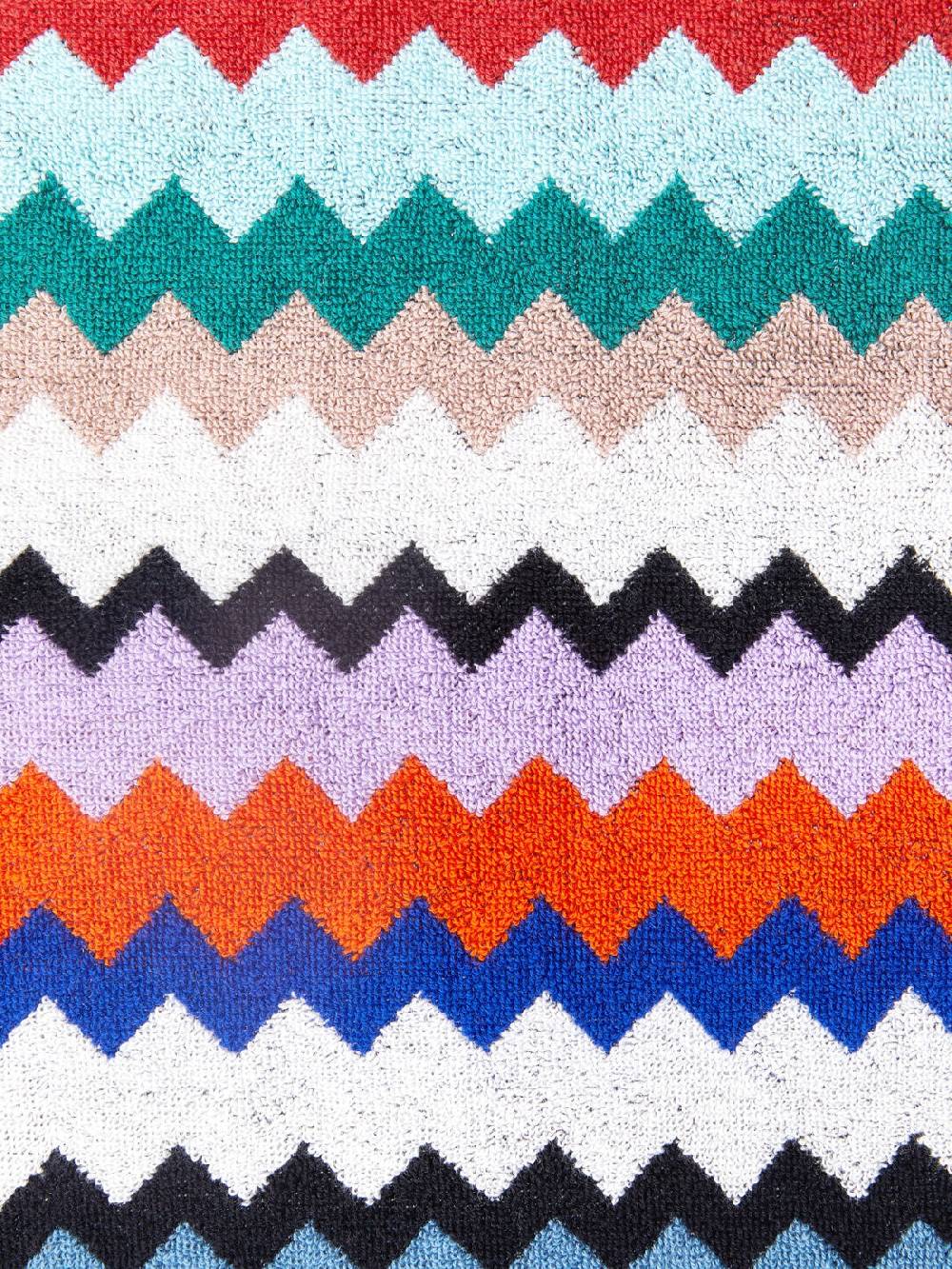 Missoni Telo mare 100x180 cm Riverbero in spugna di cotone zig zag Offerta natalizia