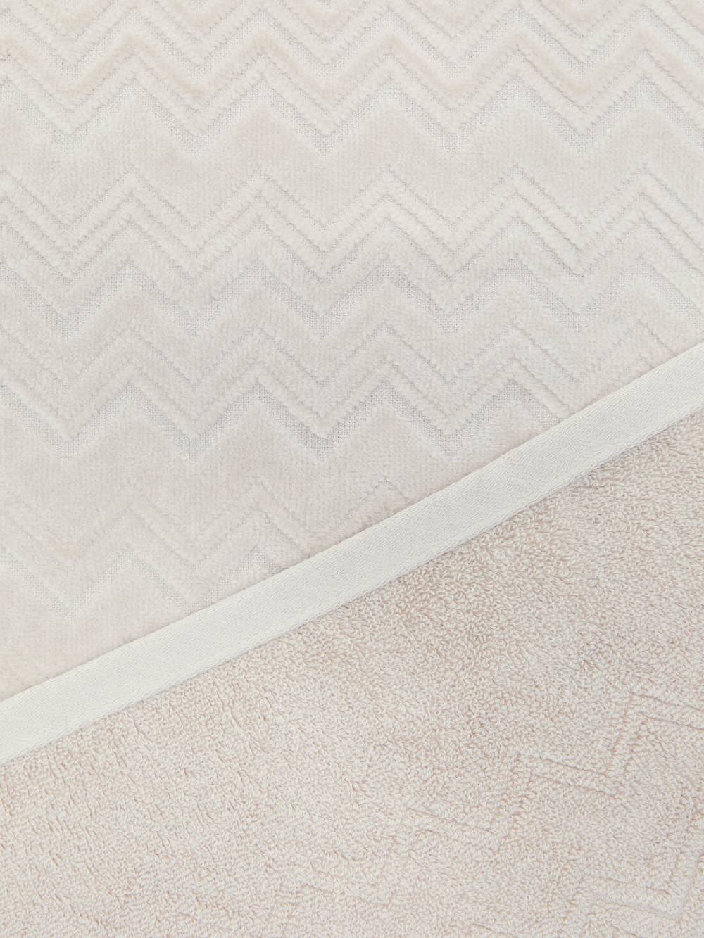 Missoni Set 2 pezzi di asciugamani da bagno Chalk in spugna di cotone zig zag Offerta Pasqua