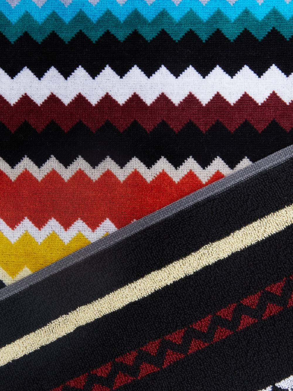 Missoni Set 2 pezzi di asciugamani da bagno Curt in spugna di cotone chevron Offerta Giorno del Papà