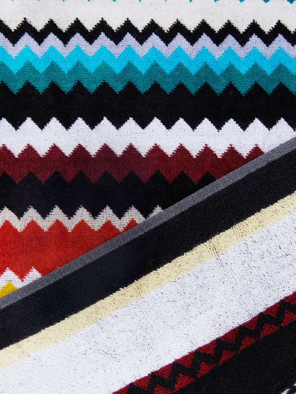 Missoni Telo mare 100x180 cm Curt in spugna di cotone zig zag Smaltimento dello stoccaggio
