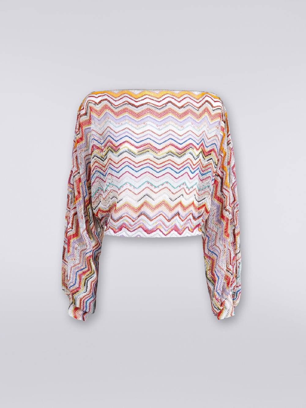 Missoni Top a maniche lunghe in crochet con lurex Offerte esclusive