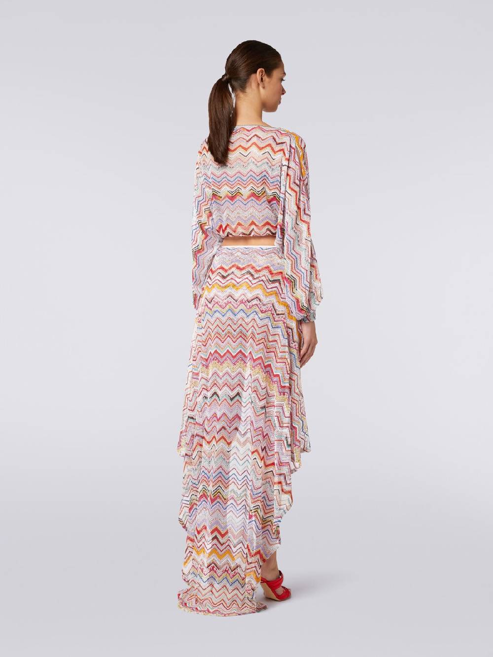 Missoni Top a maniche lunghe in crochet con lurex Offerte esclusive