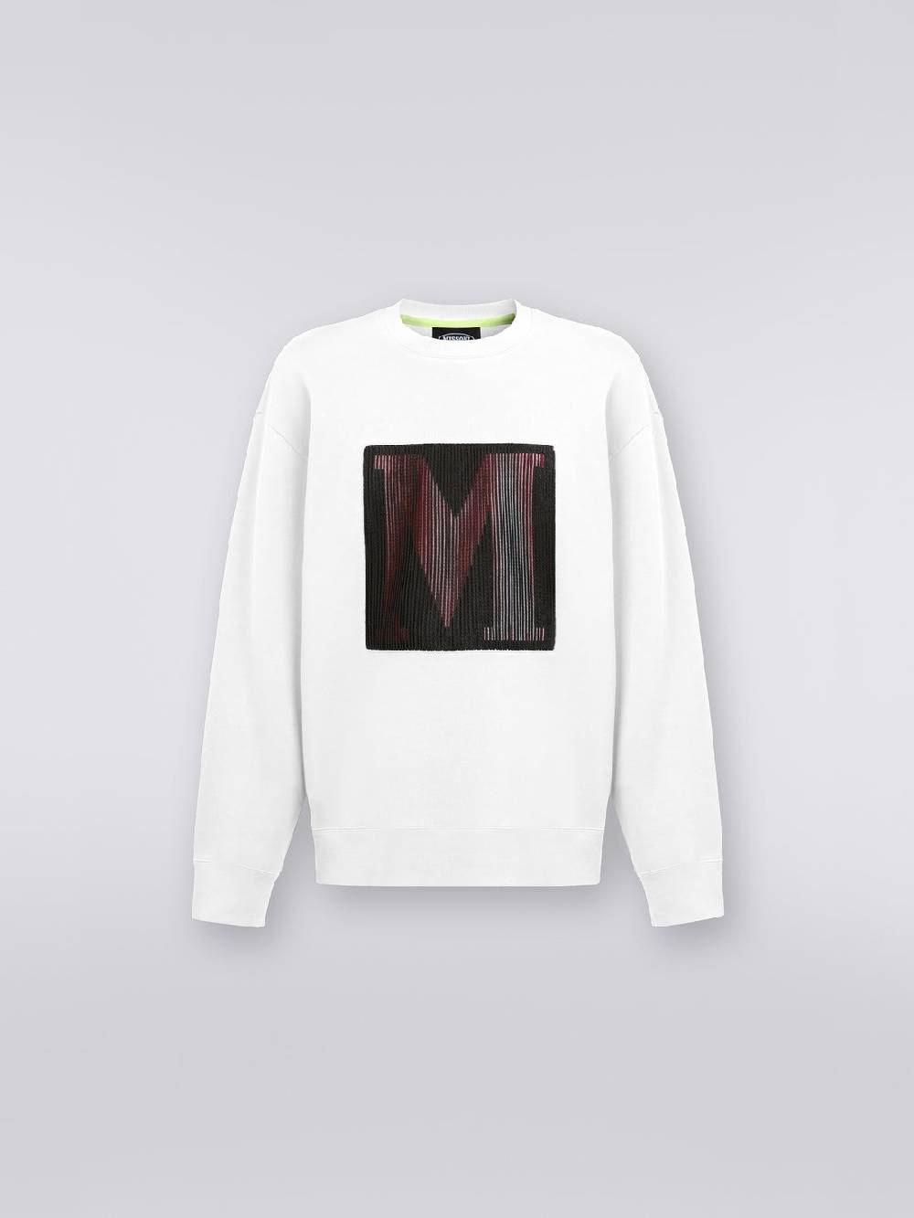 Missoni Felpa girocollo in cotone con macro-logo in collaborazione con Mike Maignan Bestseller