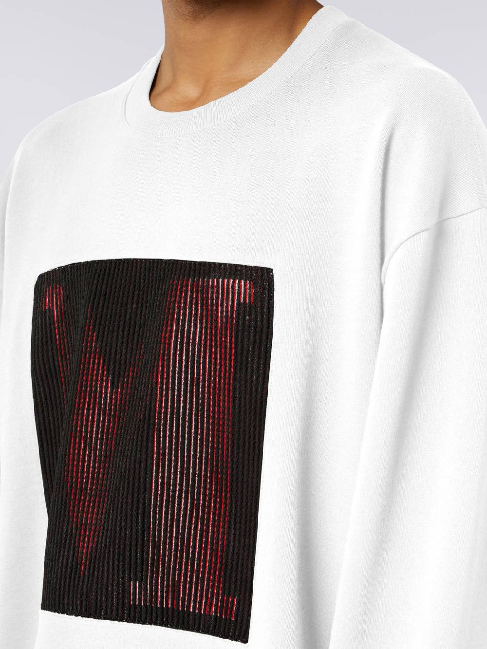 Missoni Felpa girocollo in cotone con macro-logo in collaborazione con Mike Maignan Bestseller