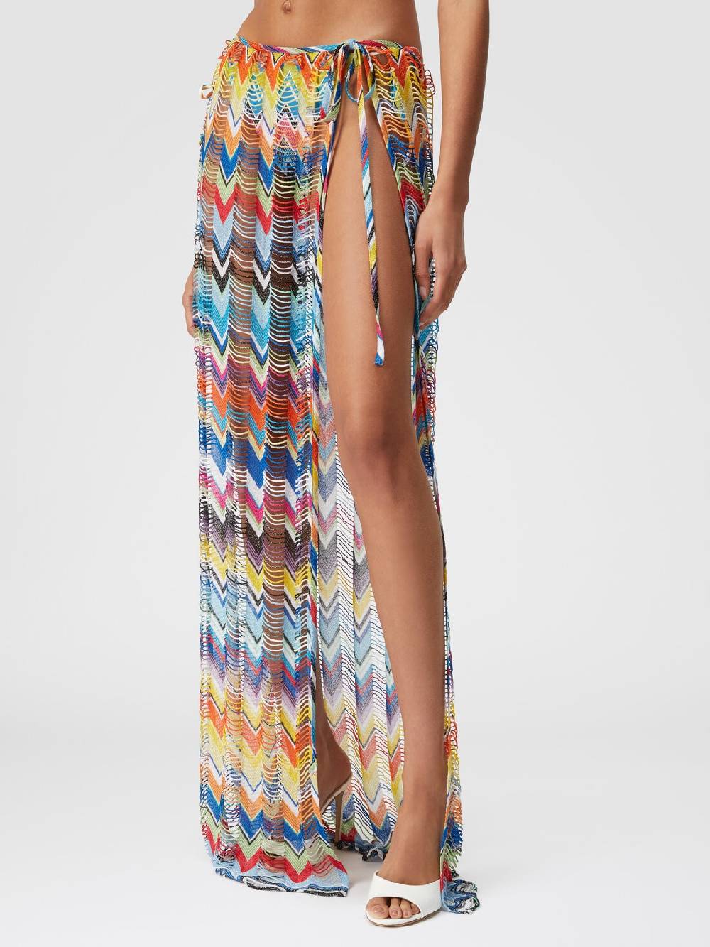 Missoni Gonna copricostume lunga a trama larga con lurex Offerte stagionali