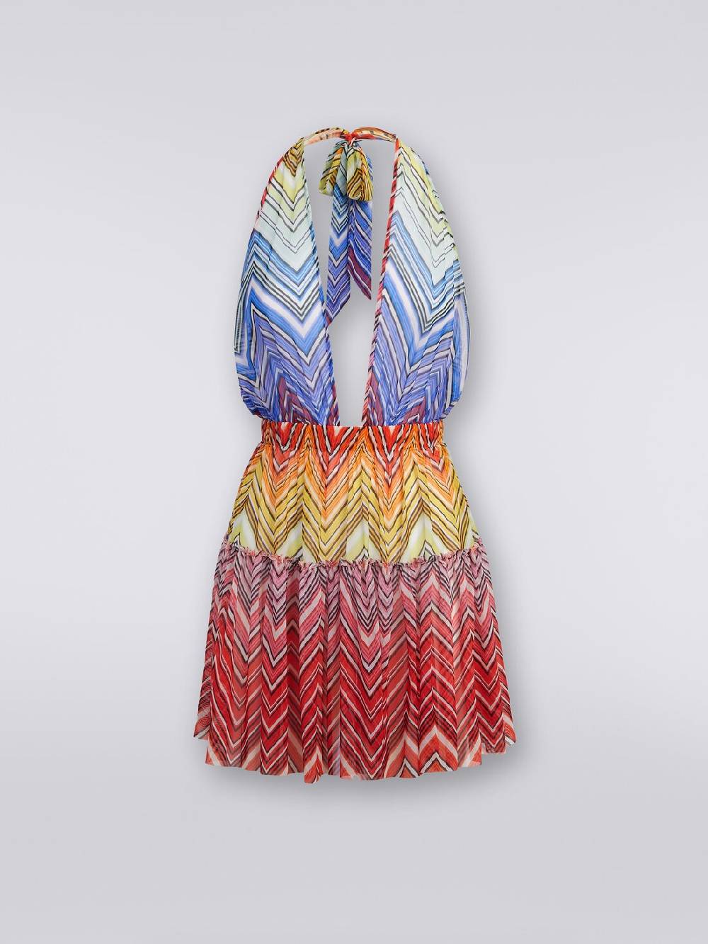 Missoni Copricostume corto in tulle stampa zig zag Liquidazione