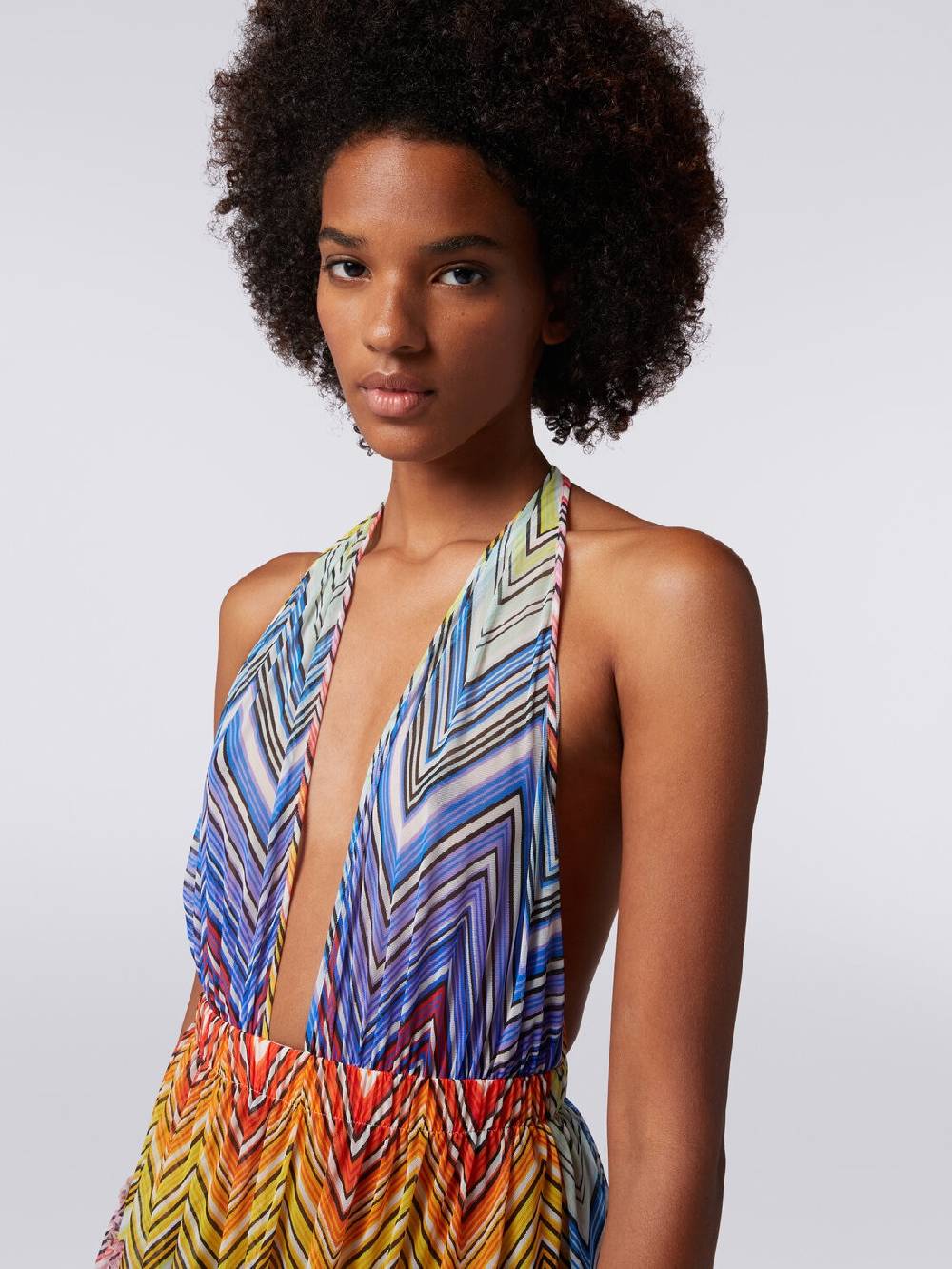 Missoni Copricostume corto in tulle stampa zig zag Liquidazione