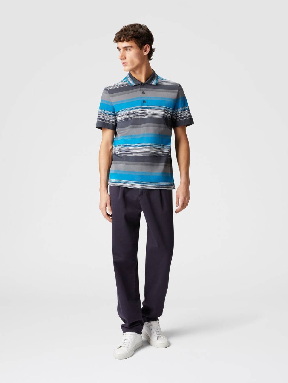 Missoni Polo in jersey di cotone a righe sfumate Comprane uno, ottenene uno gratis