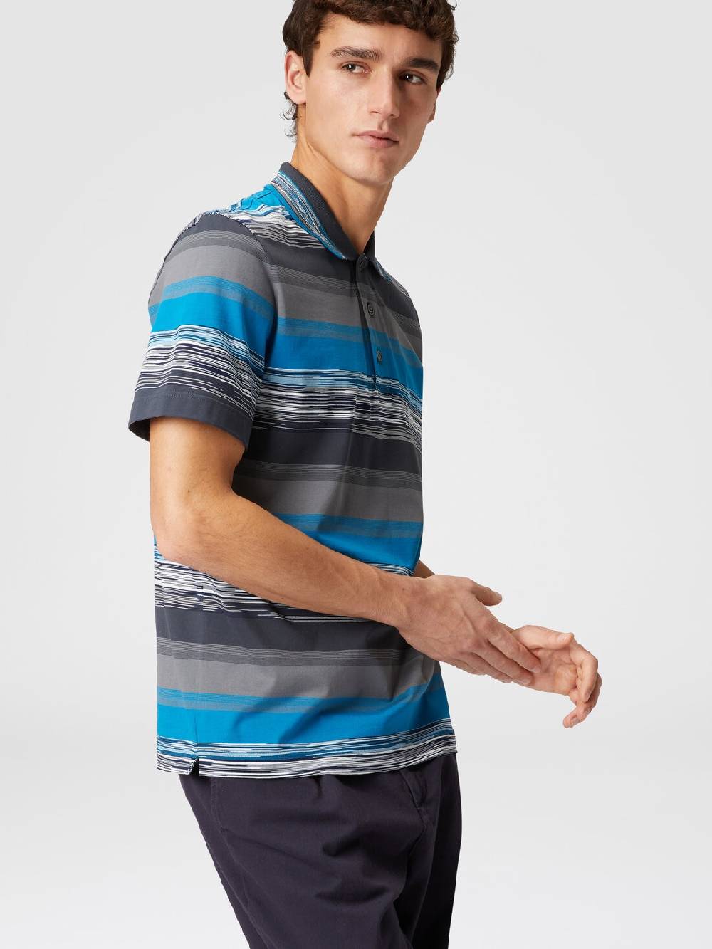 Missoni Polo in jersey di cotone a righe sfumate Comprane uno, ottenene uno gratis