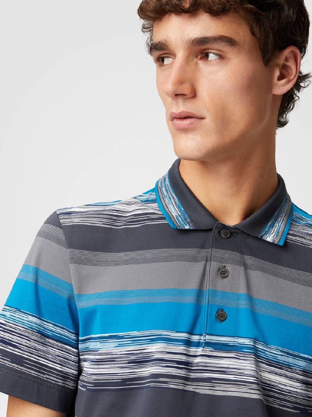 Missoni Polo in jersey di cotone a righe sfumate Comprane uno, ottenene uno gratis