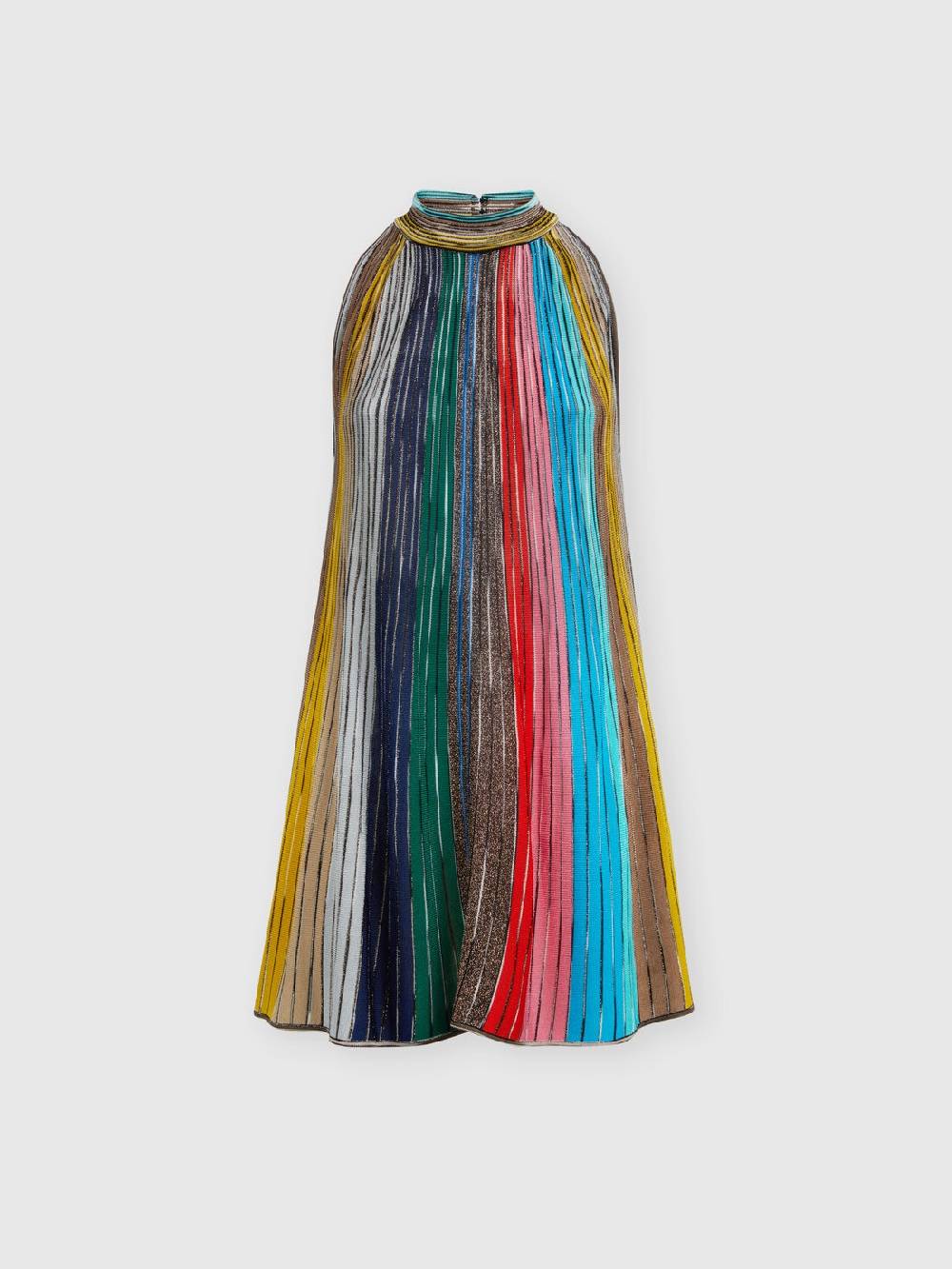 Missoni Mini-abito senza maniche in maglia plissée lamé Offerte speciali