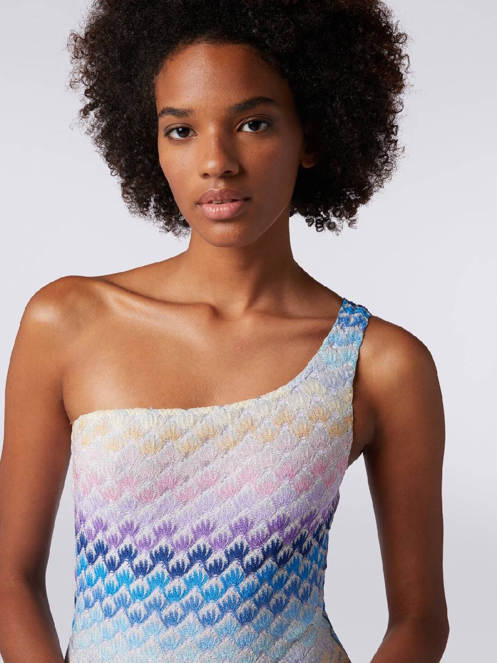 Missoni Costume intero monospalla effetto pizzo con lurex Prezzo basso