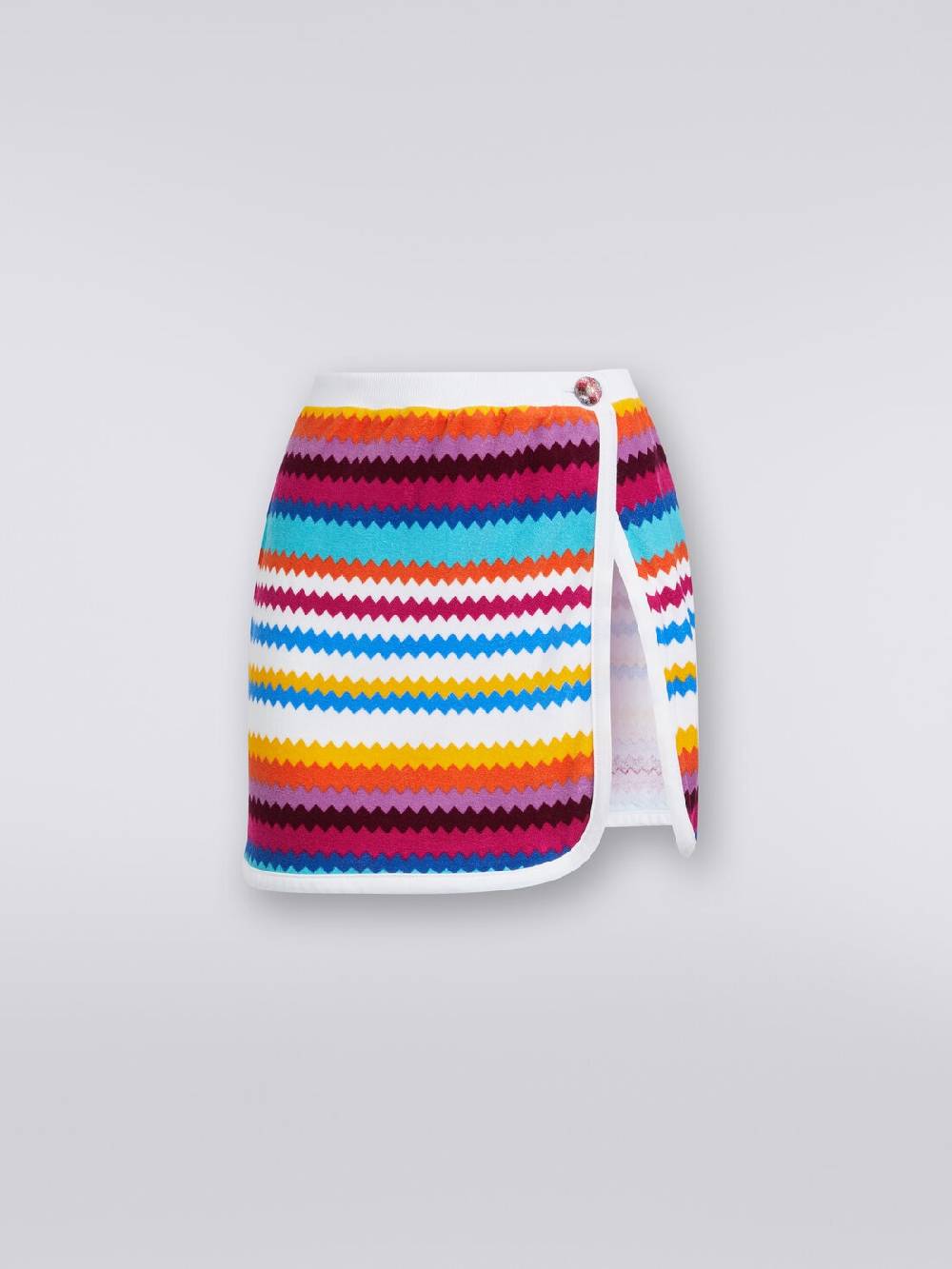 Missoni Minigonna a portafoglio in spugna stampa zig zag Super Saving Price