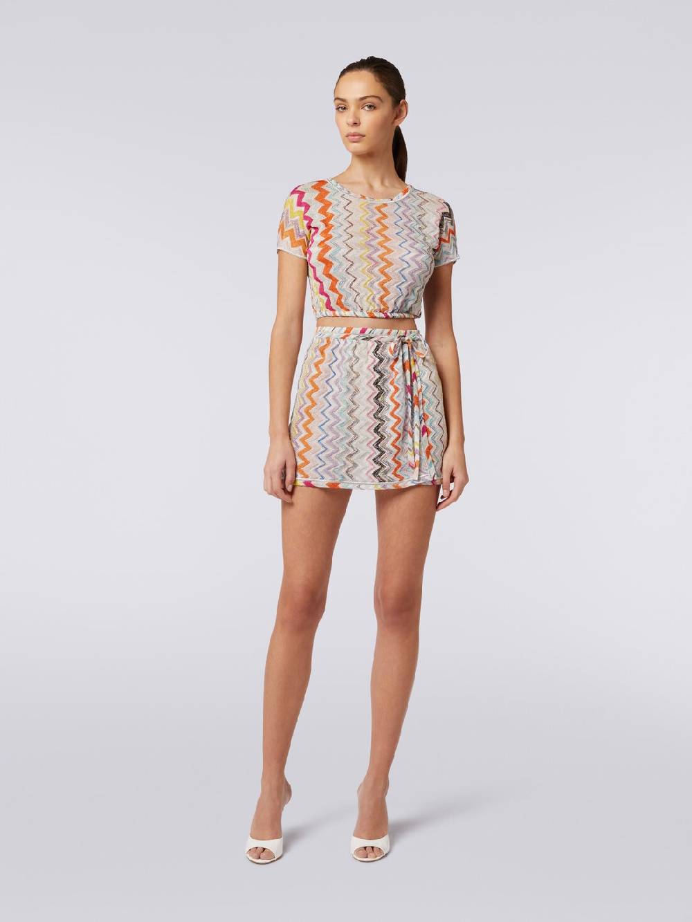 Missoni Minigonna a portafoglio zig zag con lurex Ritorno libero