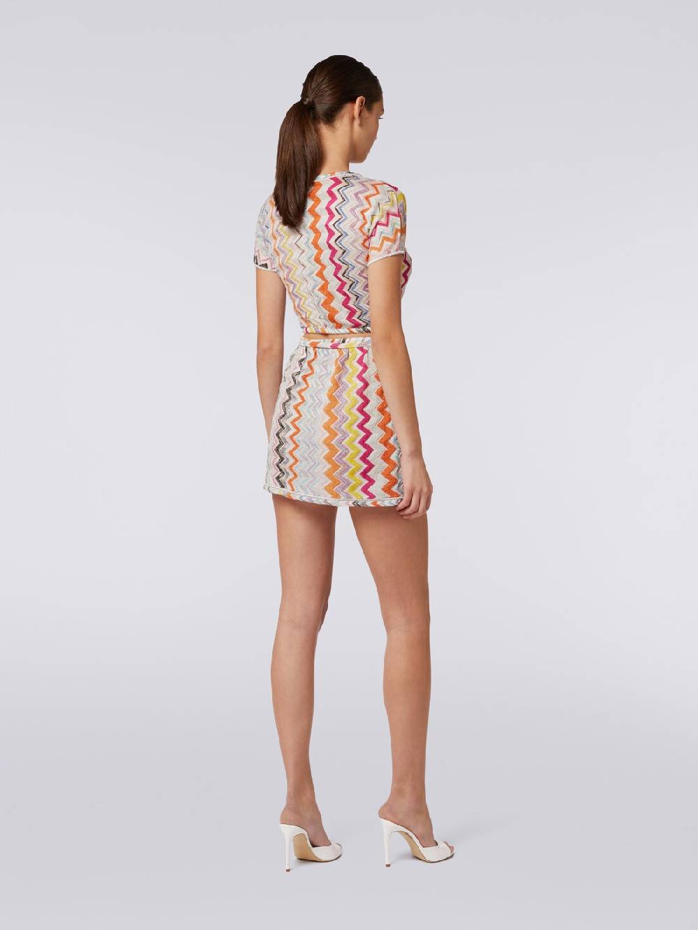 Missoni Minigonna a portafoglio zig zag con lurex Ritorno libero