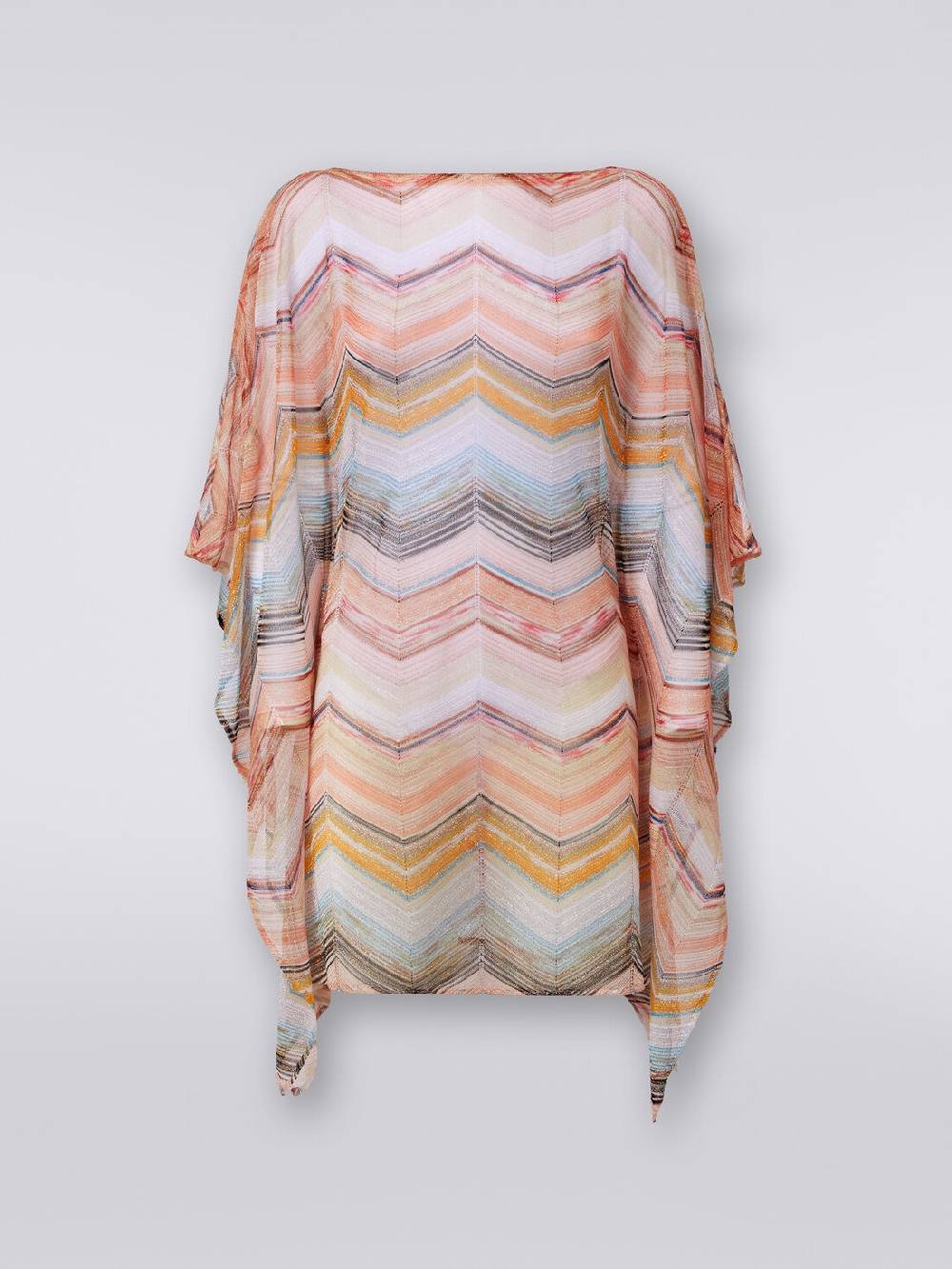 Missoni Caftano copricostume corto in misto viscosa zig zag con lurex Latest stili