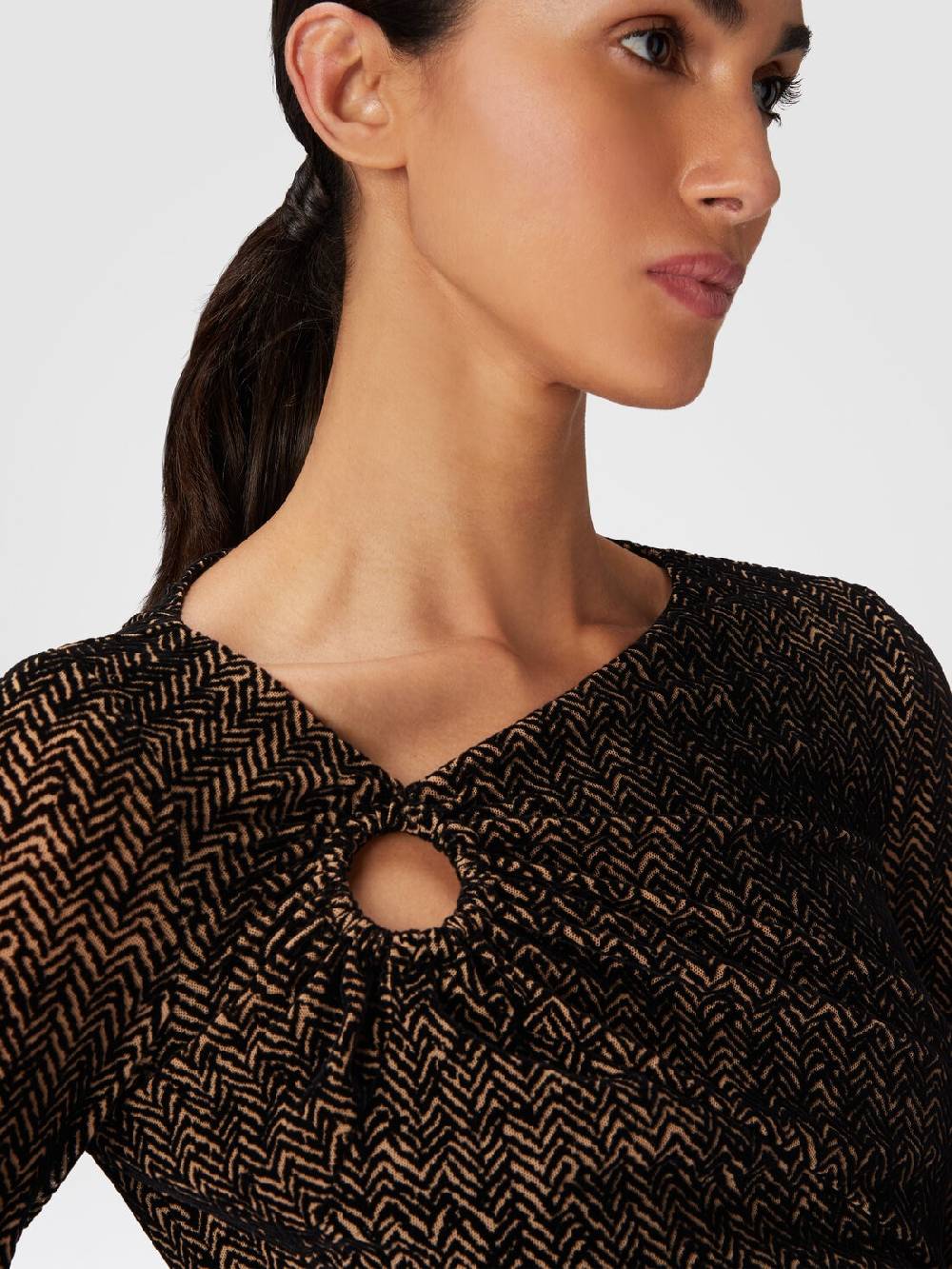 Missoni Mini-abito in tulle con scollatura arricciata Only for today