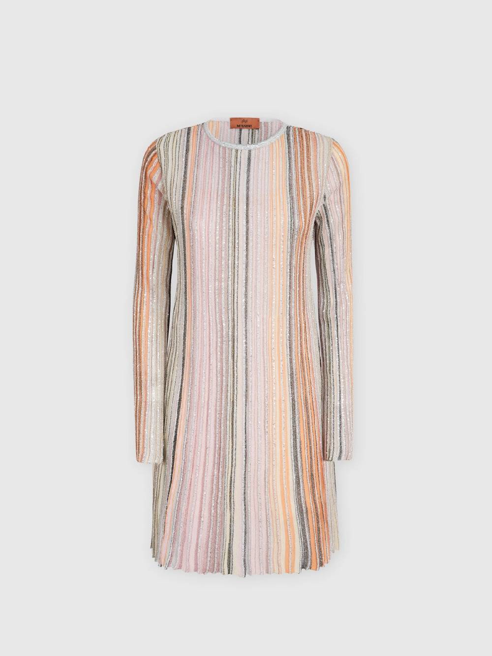 Missoni Abito plissée parzialiazzato con paillettes Fino al 55% di sconto