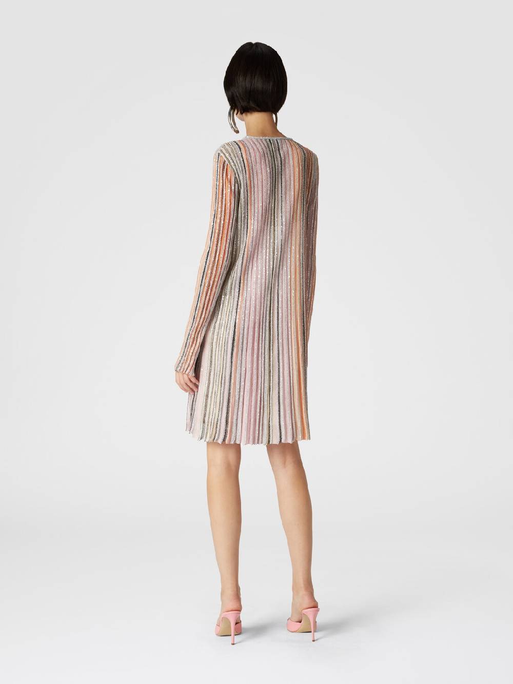 Missoni Abito plissée parzialiazzato con paillettes Fino al 55% di sconto