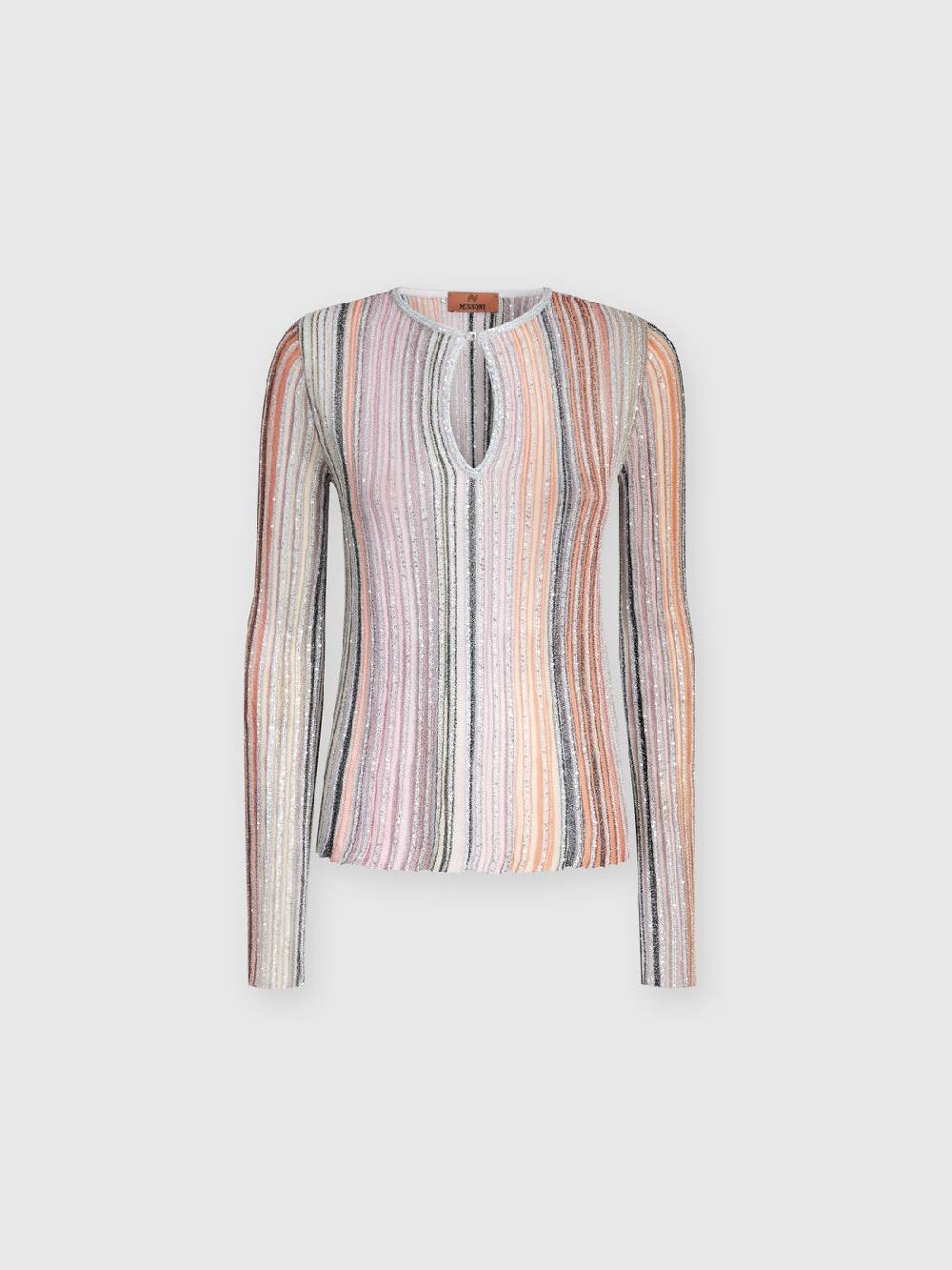 Missoni Maglia a costine parzializzate con paillettes Discount Store per i nuovi prodotti