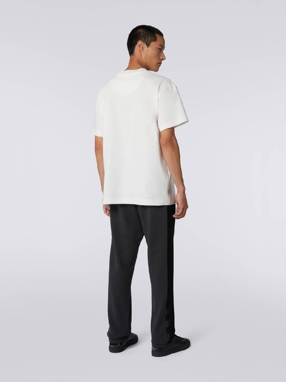 Missoni T-shirt girocollo in cotone con logo in collaborazione con Mike Maignan Enormi sconti