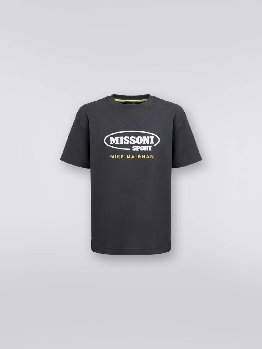 Missoni T-shirt girocollo in cotone con logo in collaborazione con Mike Maignan 50% di sconto con spedizione gratuita