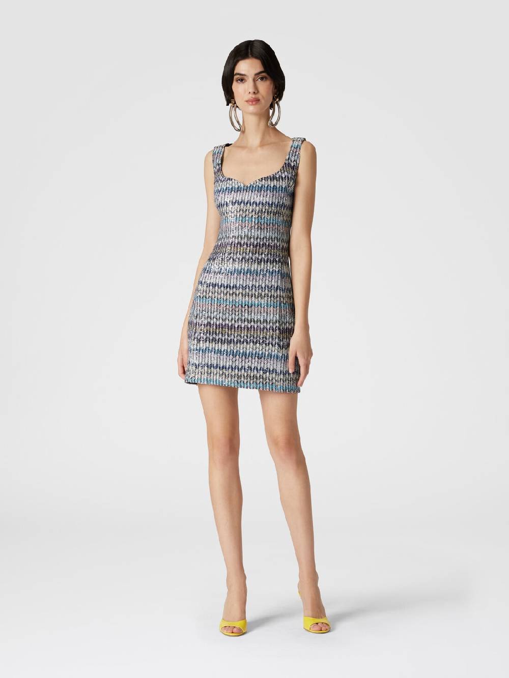 Missoni Mini-abitoin maglia lamé con scollatura a cuore In vendita