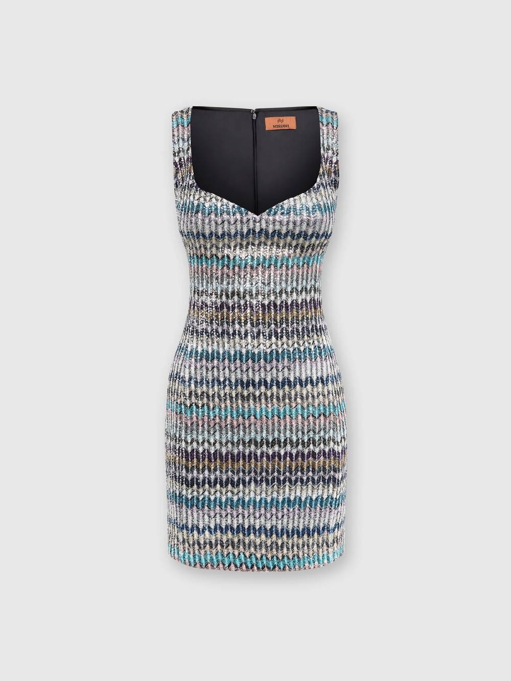 Missoni Mini-abitoin maglia lamé con scollatura a cuore In vendita