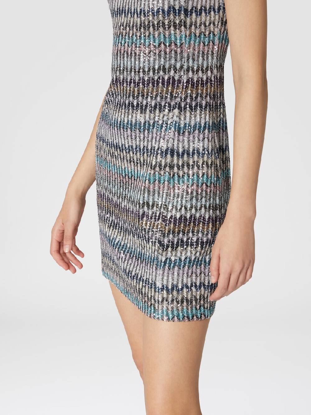 Missoni Mini-abitoin maglia lamé con scollatura a cuore In vendita