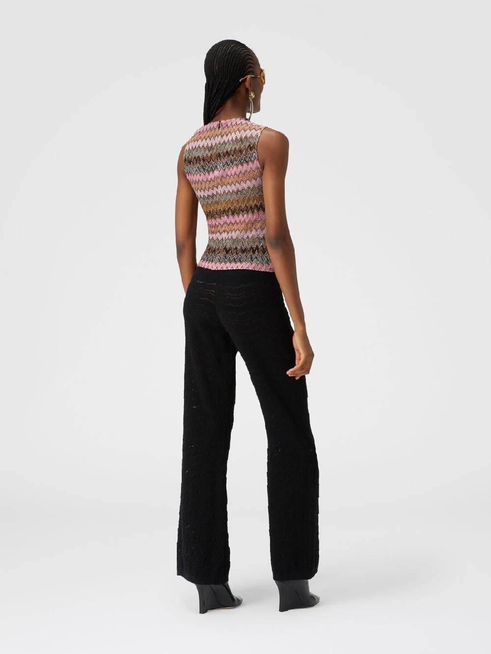 Missoni Top senza maniche in misto viscosa zig zag lamé 50% di sconto per tempo limitato