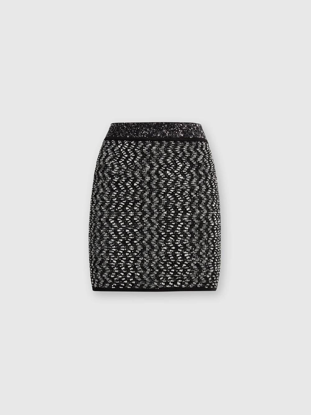Missoni Minigonna con zig zag goffrato lamé Sconti questo mese