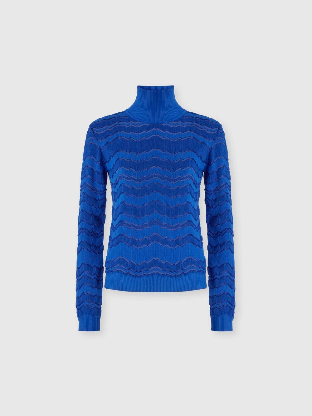Missoni Lupetto in viscosa e lana con zig zag tono su tono Nuovo