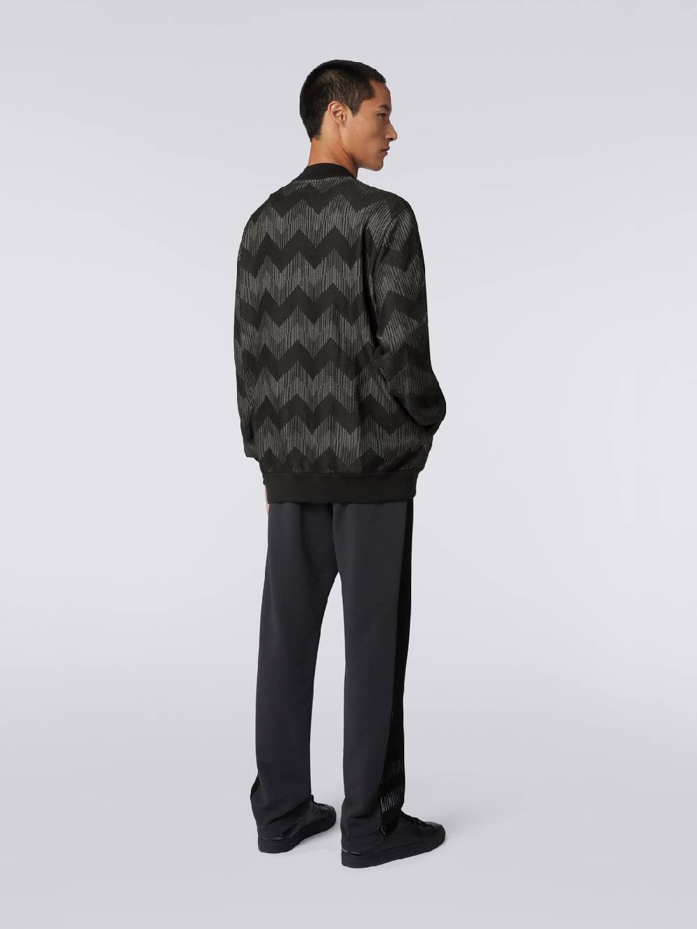 Missoni Bomber in misto cotone zig zag in collaborazione con Mike Maignan Spedizione Gratuita