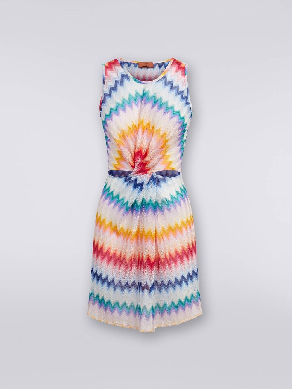 Missoni Copricostume corto con scollatura torchon e stampa zig zag Pezzi Unici