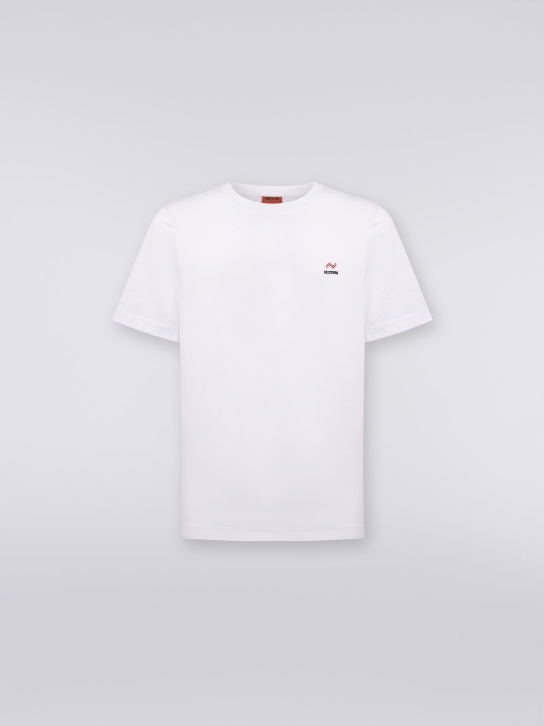 Missoni T-shirt girocollo in cotone con ricamo e logo Soddisfazione Garantita