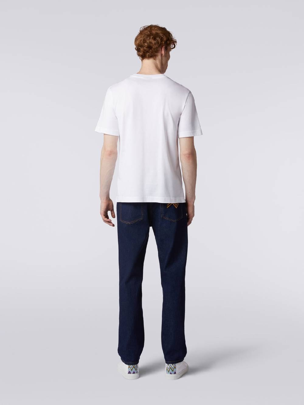Missoni T-shirt girocollo in cotone con ricamo e logo Soddisfazione Garantita