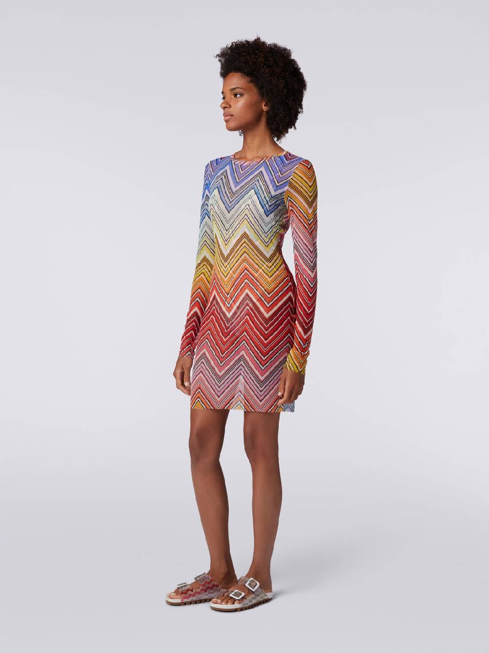 Missoni Abito mare in tulle stampa zig zag Qualità Garantita