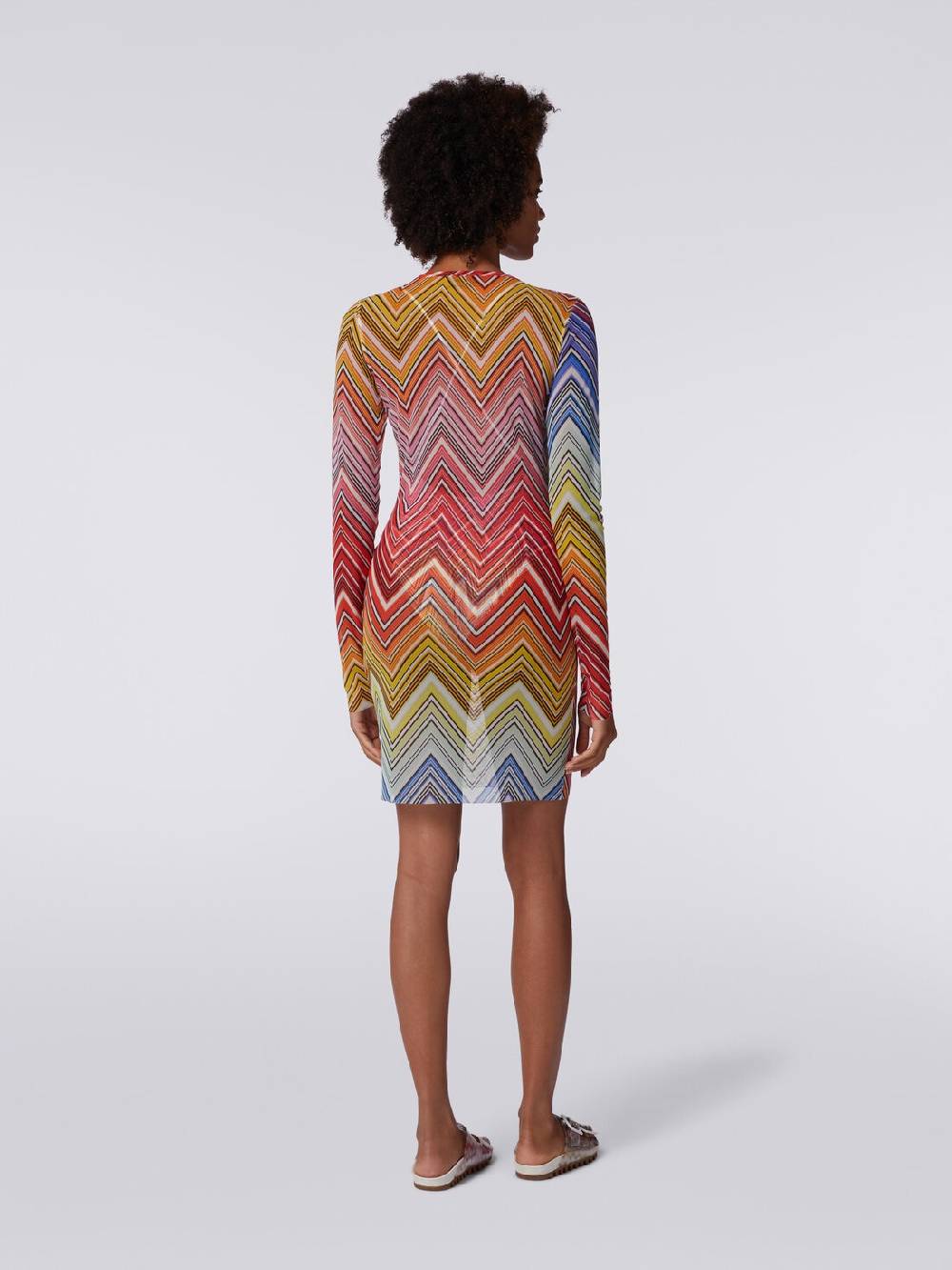 Missoni Abito mare in tulle stampa zig zag Qualità Garantita