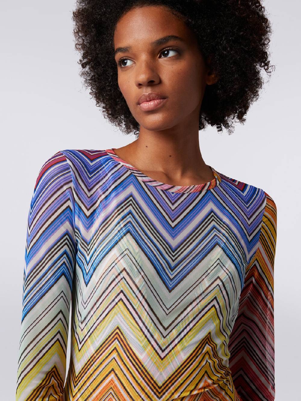 Missoni Abito mare in tulle stampa zig zag Qualità Garantita