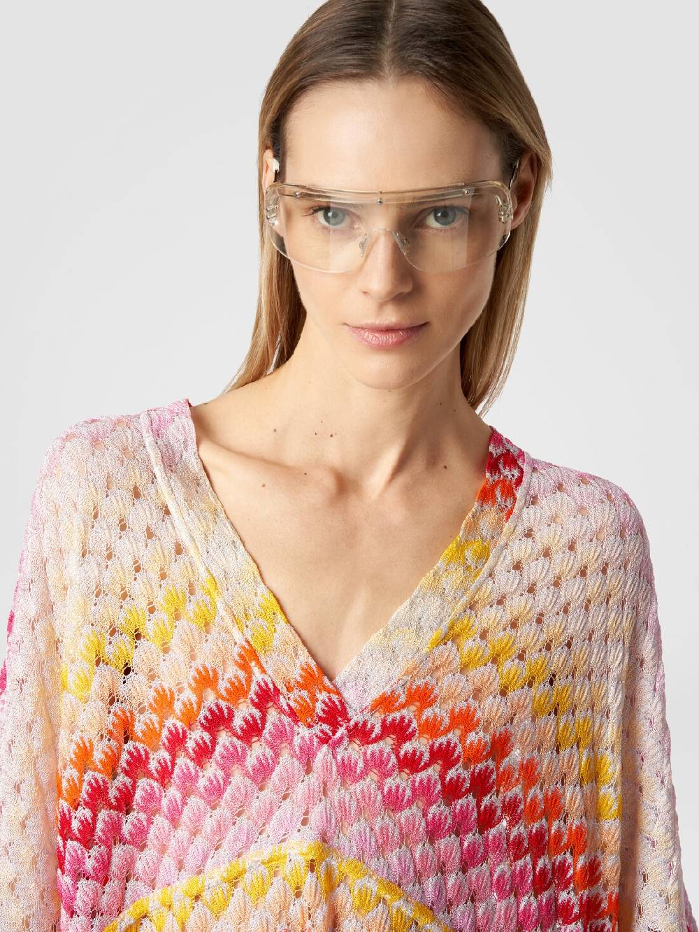Missoni Caftano copricostume corto effetto pizzo con lurex Consegna Veloce