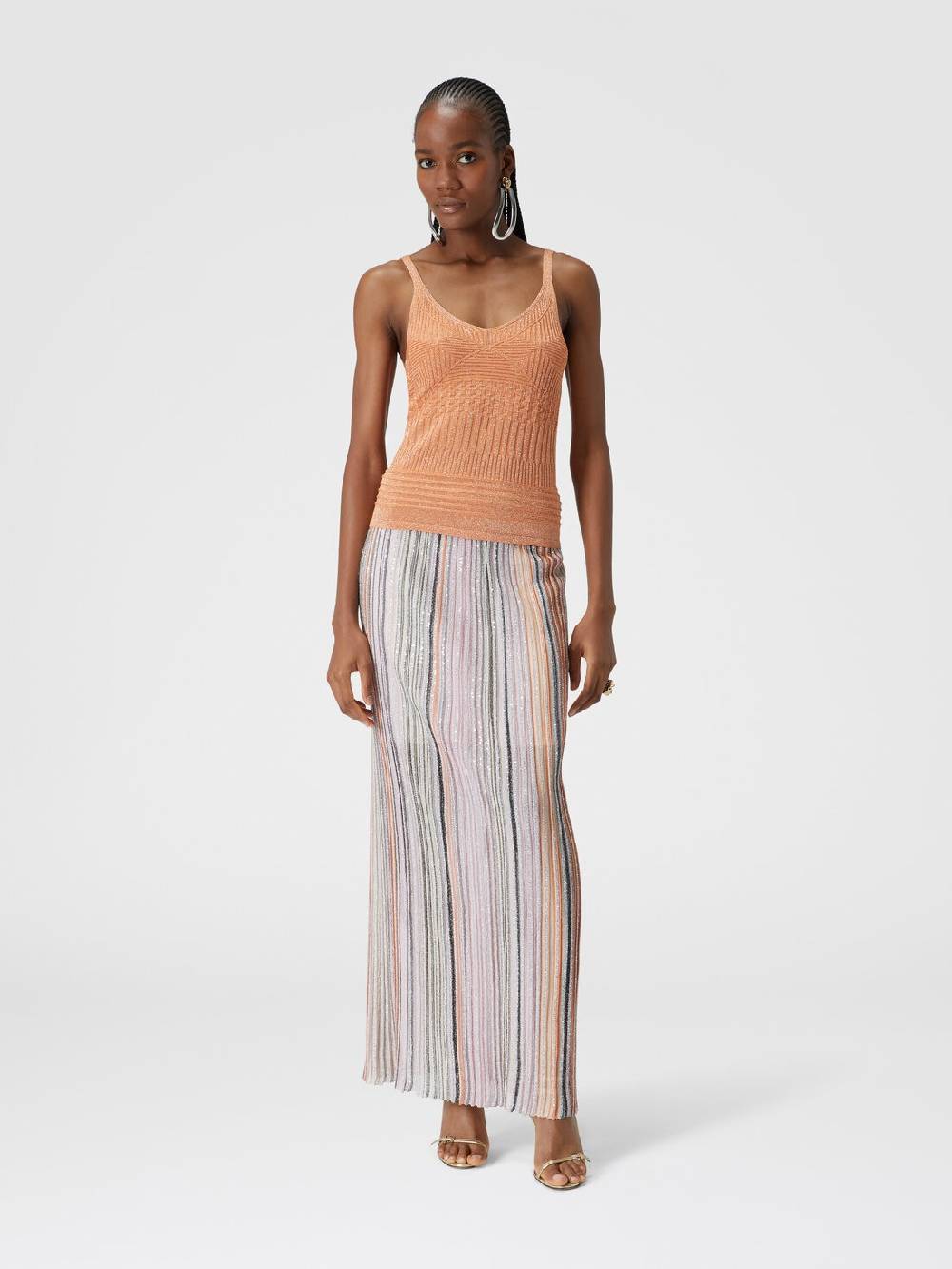 Missoni Canottiera in viscosa multilavorazione lamé Fino Al -60%