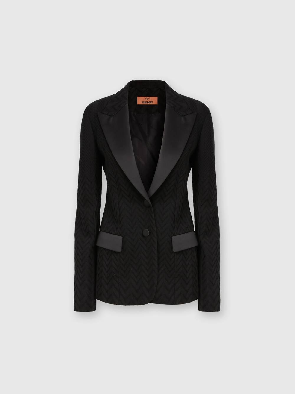 Missoni Blazer chevron con dettagli in raso Affare Del Giorno