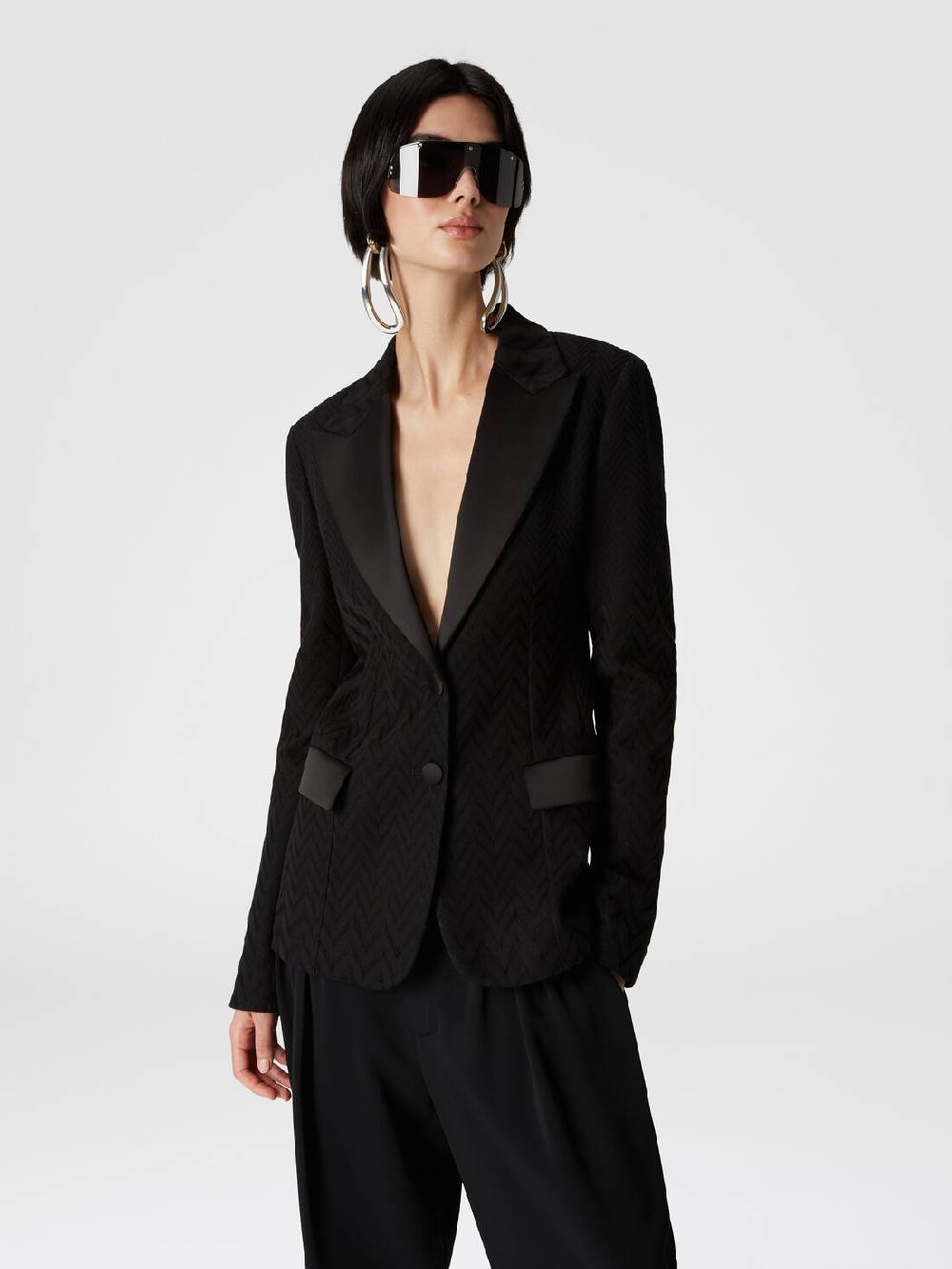 Missoni Blazer chevron con dettagli in raso Affare Del Giorno