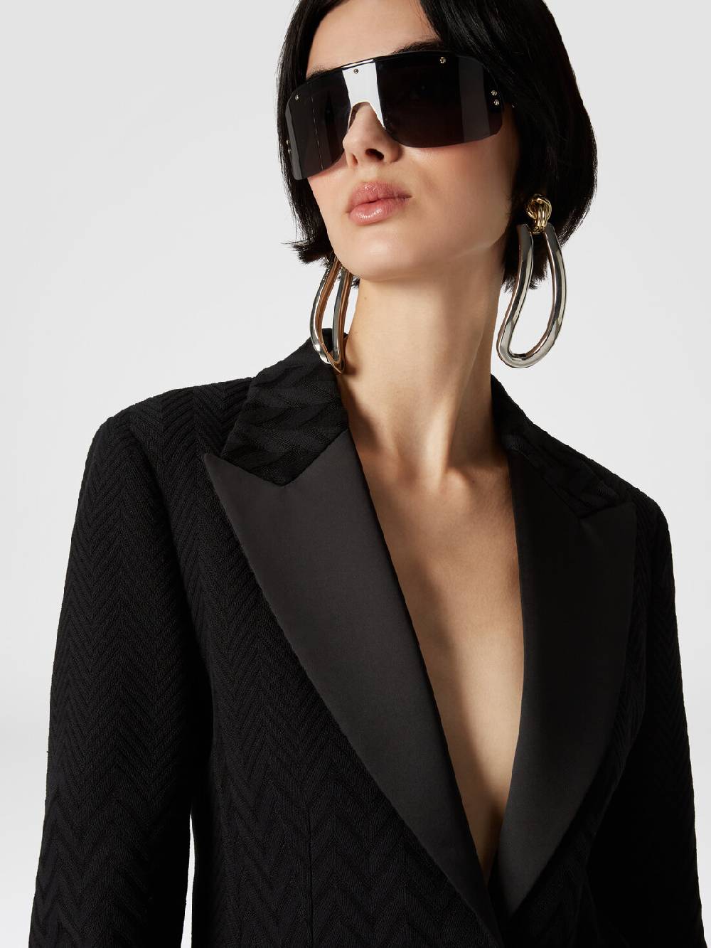 Missoni Blazer chevron con dettagli in raso Affare Del Giorno