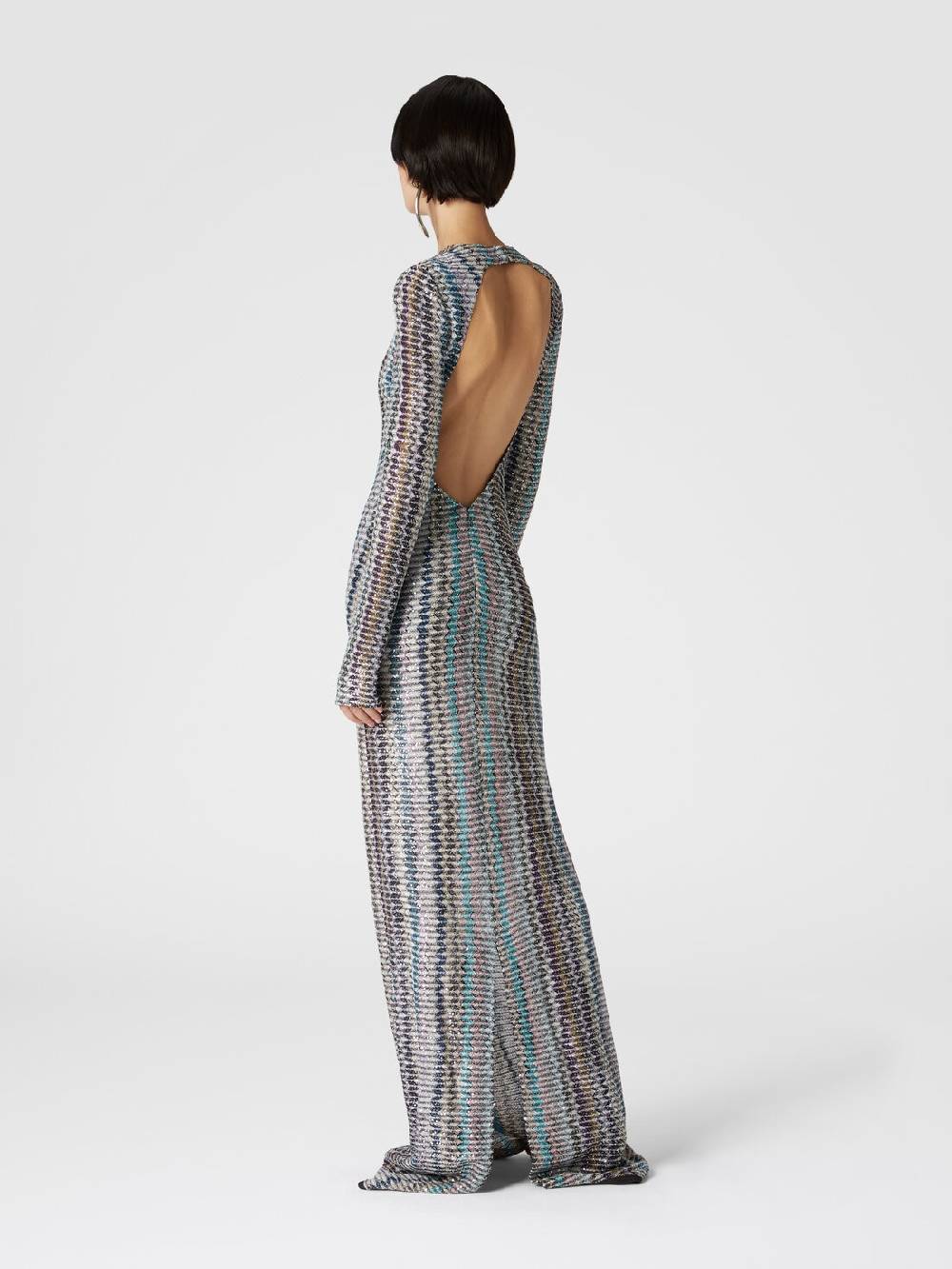 Missoni Abito lungo con paillettes e dettaglio cut out Prezzo Ridotto