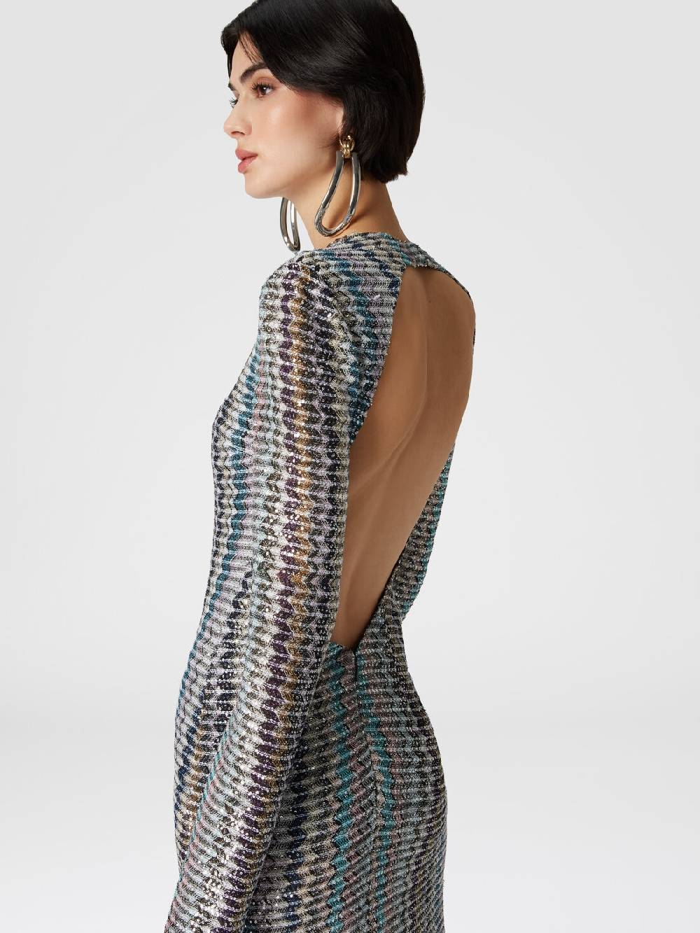 Missoni Abito lungo con paillettes e dettaglio cut out Prezzo Ridotto