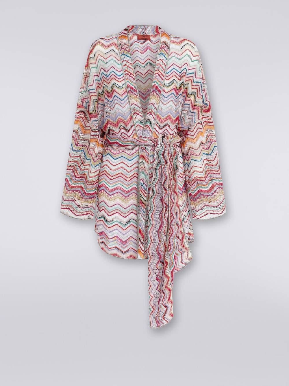 Missoni Copricostume a vestaglia in crochet zig zag con lurex Saldi